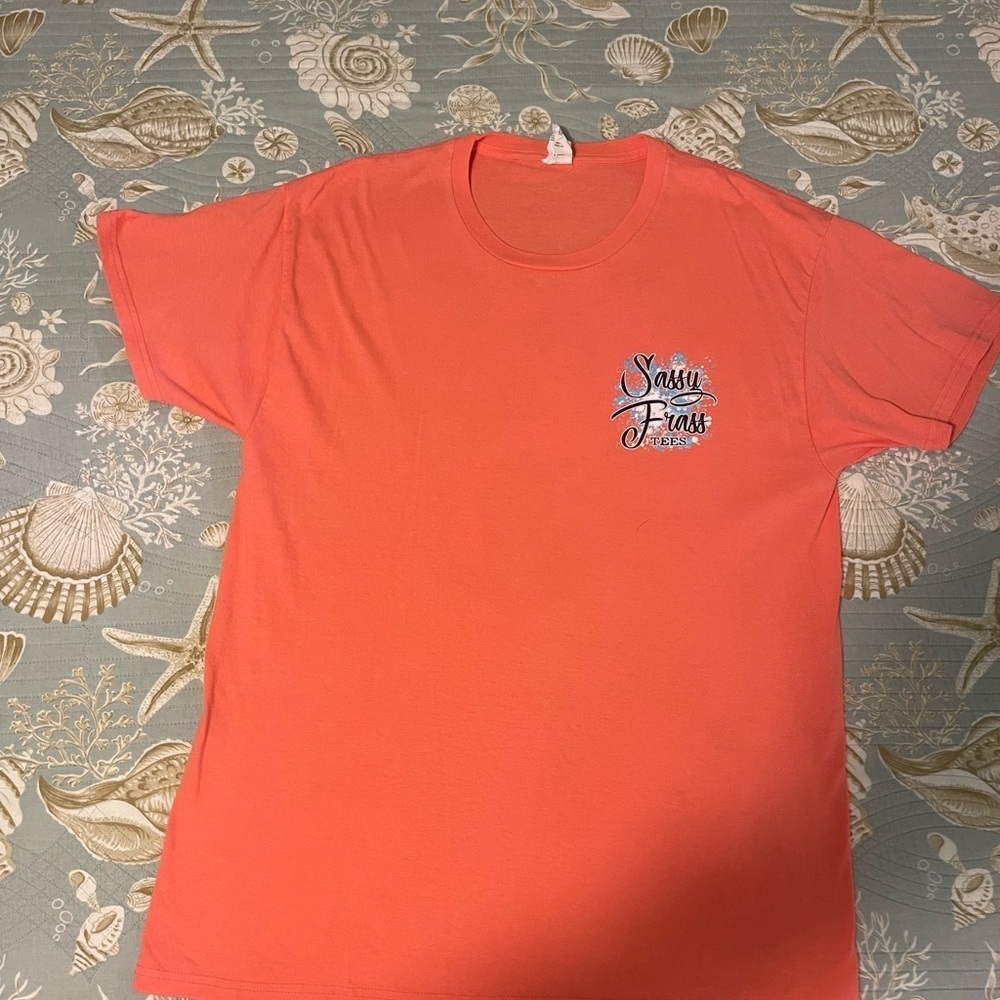 Sassy Frass tees - melon  color Short Sleeve Tee - L